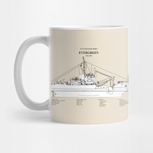 Evergreen wlb-295 United States Coast Guard Tender - SBDpng Mug